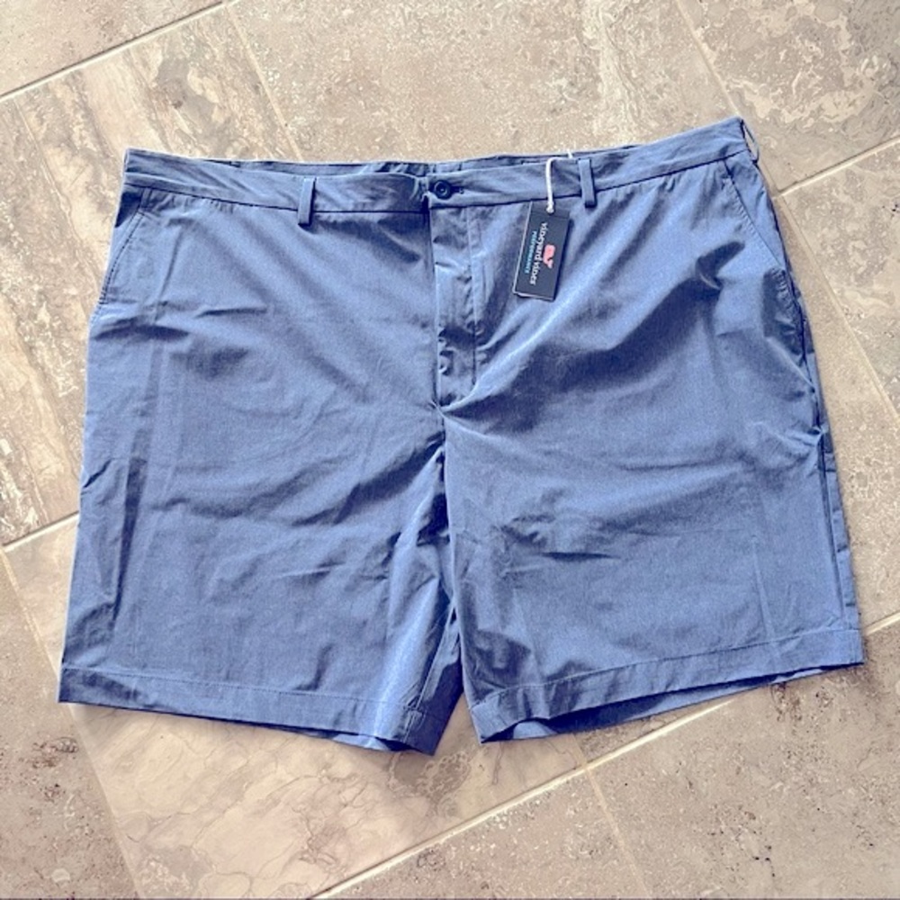 Vineyard Vines Blue Performance Breaker Shorts Big& Tall Solid Size 54XB NWT $95